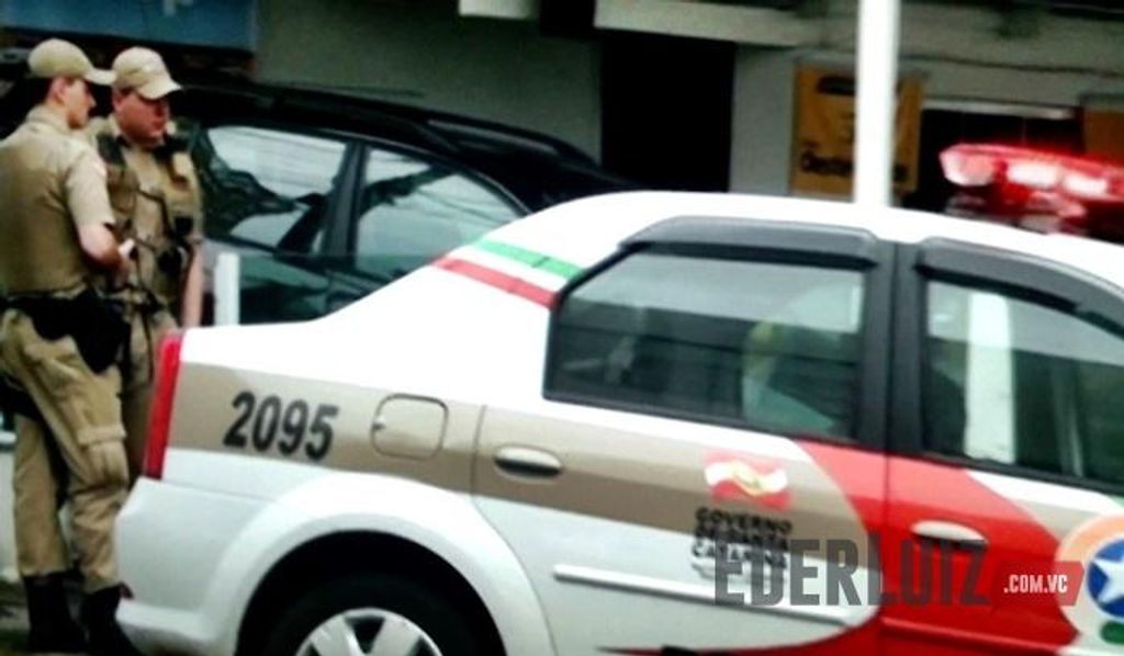 Empresário é agredido durante assalto no Centro de Joaçaba