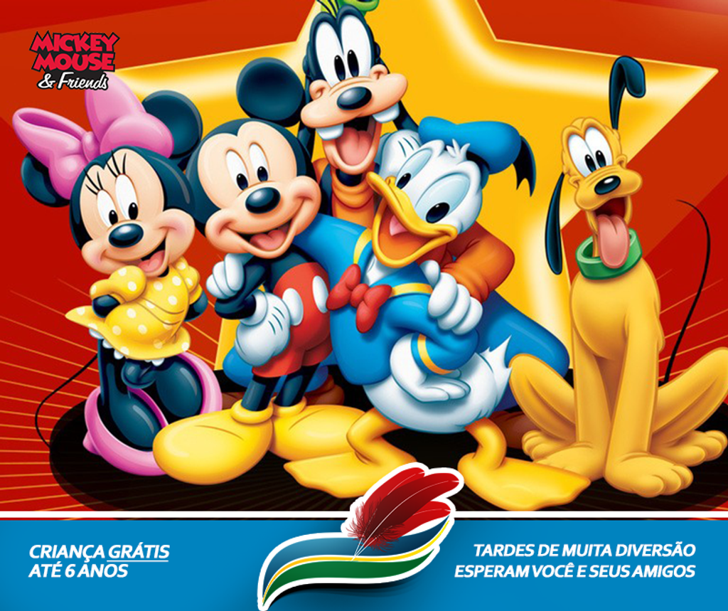 Portal Éder Luiz 5 Anos – Concorra a ingressos para o Show Temático da Turma do Mickey no Águas Tirolesas!