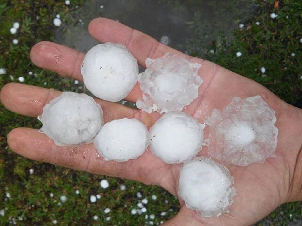 Granizo atingiu vários municípios catarinenses