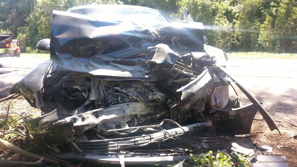 Acidente deixa quatro pessoas feridas na BR-153, em Irani