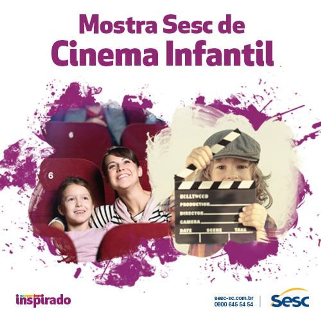 Mostra Sesc de Cinema Infantil vai apresentar 4 produções cinematográficas em Joaçaba