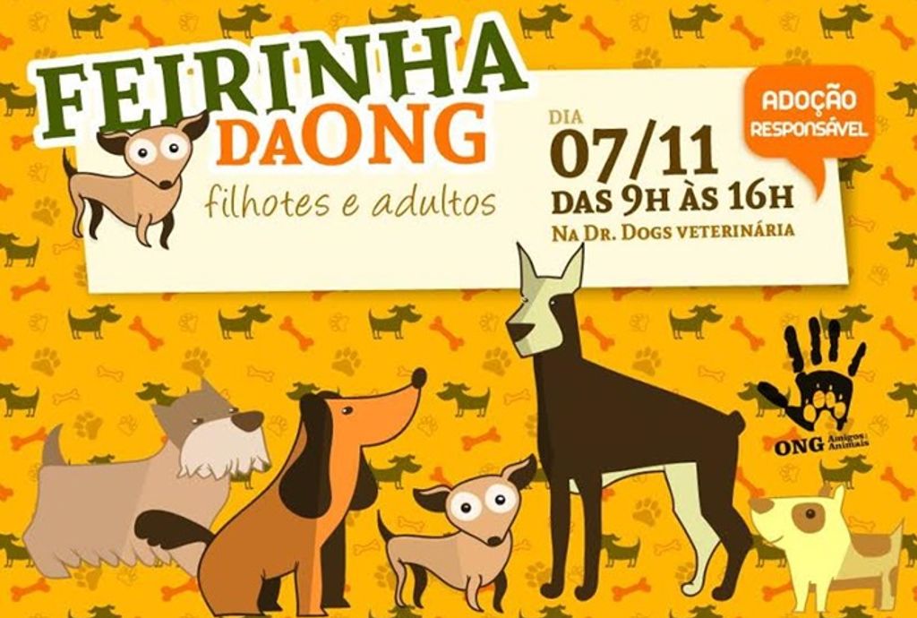 ONG Amigos dos Animais organiza Feira de Adoção para o mês de novembro