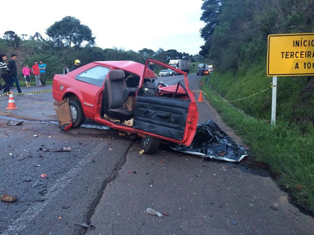 Motorista morre em acidente na BR-282