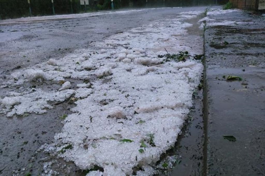 Granizo atinge Fraiburgo e Videira
