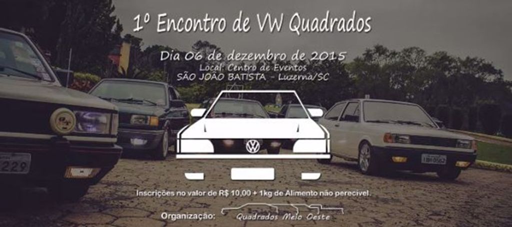 Luzerna receberá o 1º Encontro de VW Quadrados