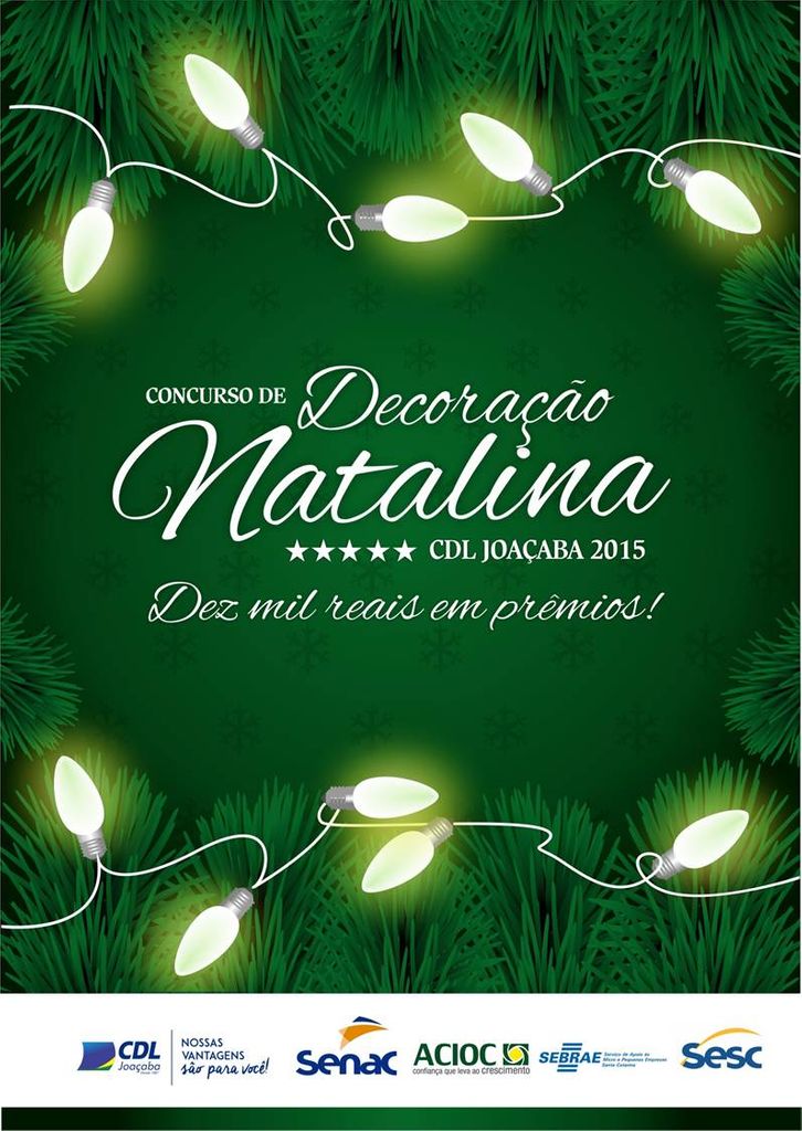 CDL Joaçaba lança mais uma edição do Concurso de Decoração Natalina