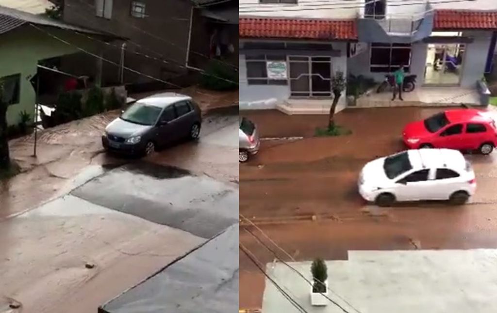 Moradores da Nunes Varela culpam obras no Acesso Adolfo Zigelli por constantes alagamentos na rua