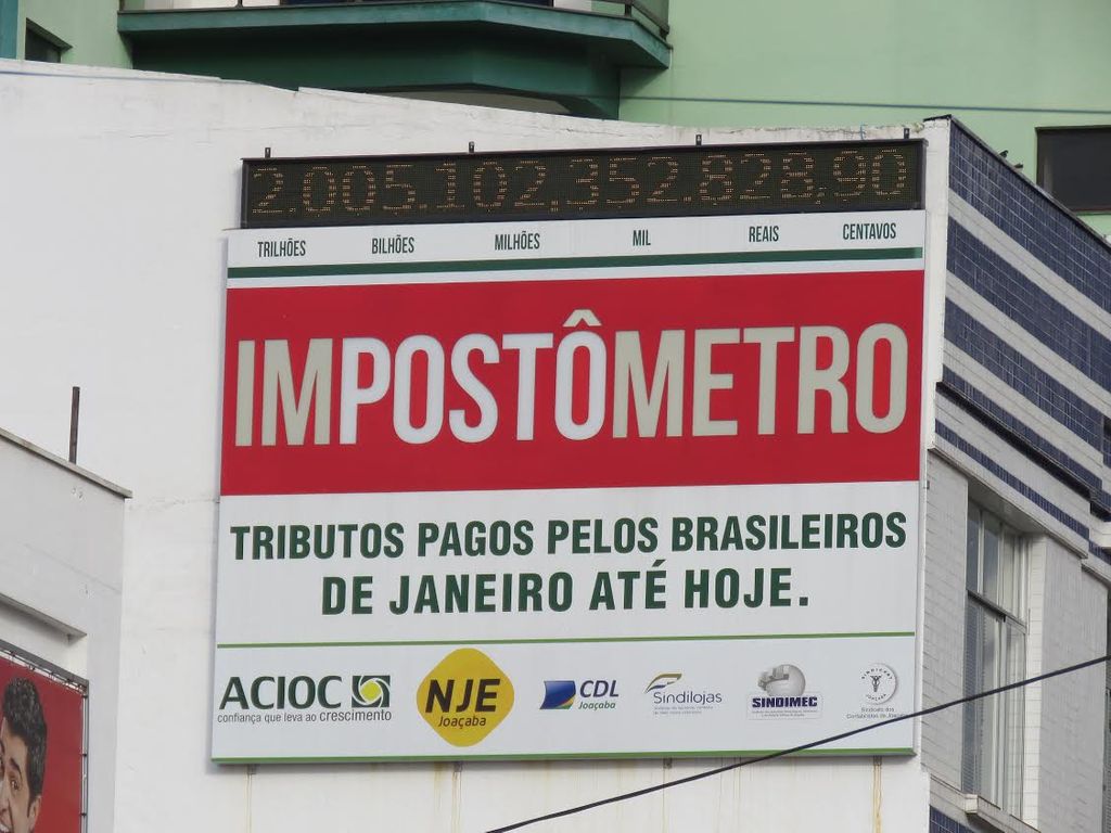 Impostômetro da ACIOC aponta: já pagamos mais de R$ 2 trilhões de impostos em 2015