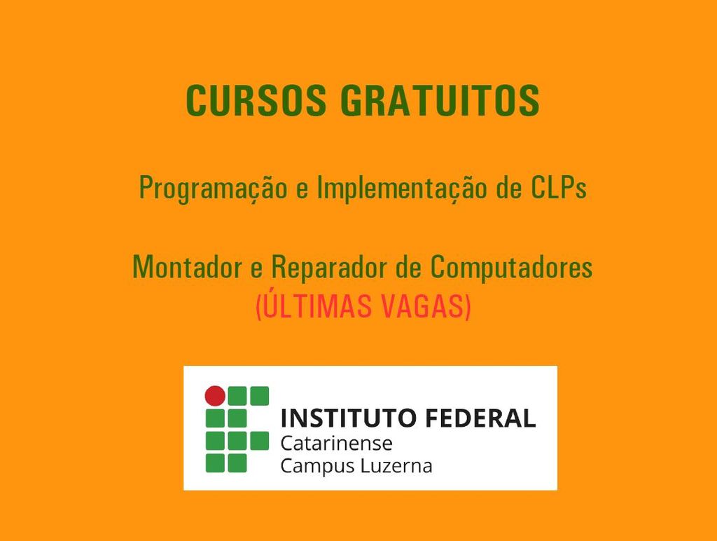 IFC oferece curso gratuito de Programação e Implementação de CLPs