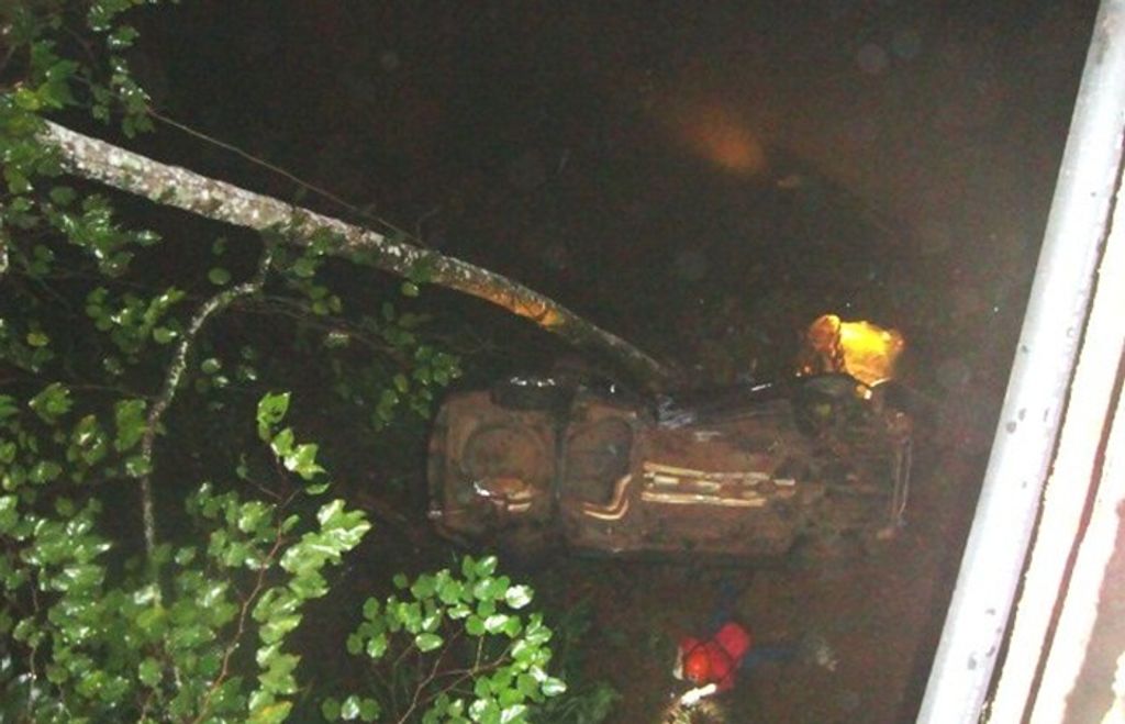 Casal escapa ileso de grave acidente na SC-150 em Ouro