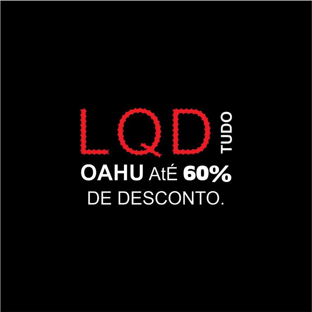 Oahu promove liquidação com até 60% de desconto