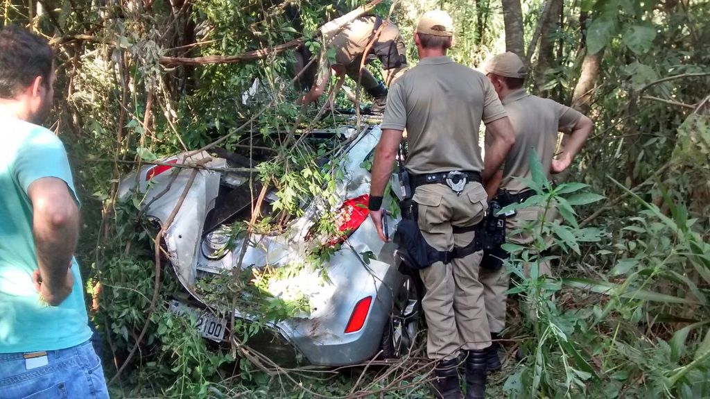 Acidente envolve veículo de Joaçaba na SC-150