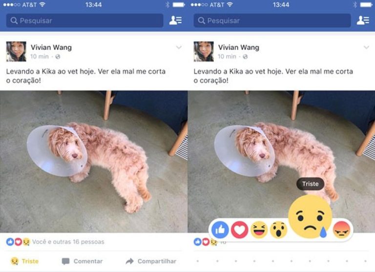 Facebook libera cinco novos botões alternativos ao ‘curtir’