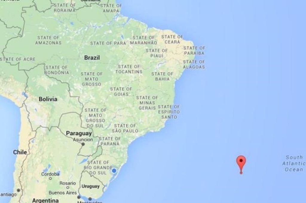 Bola de fogo explodiu a mil quilômetros da costa do Sul do Brasil