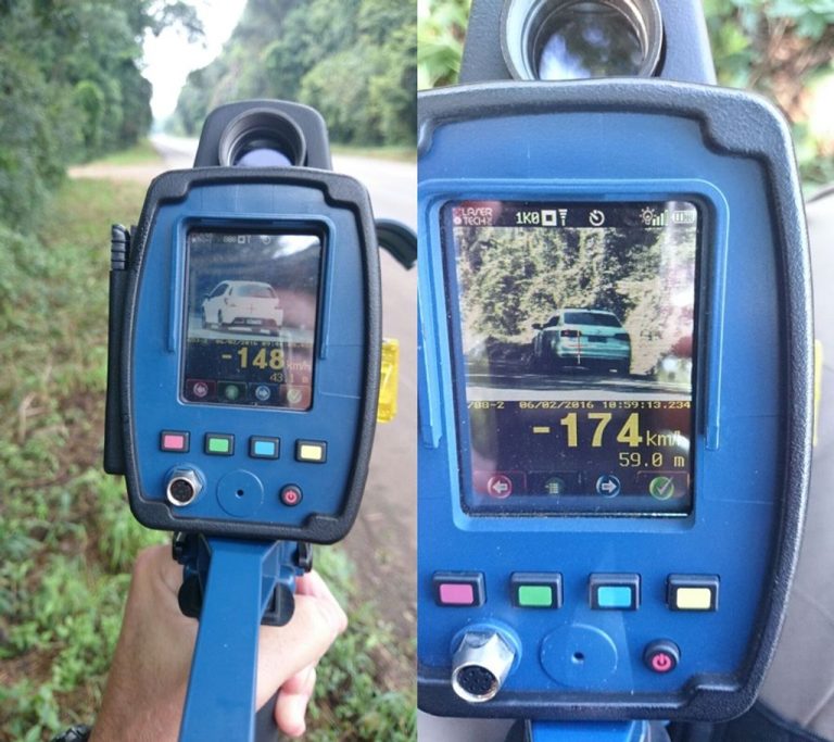 Em apenas algumas hora de fiscalização PRF flagra 299 veículos trafegando acima da velocidade em Herval