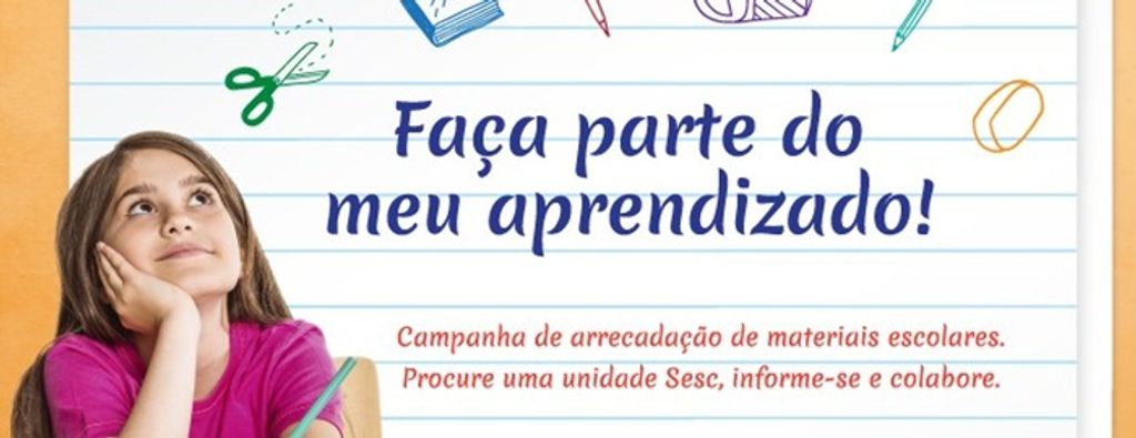 Sesc realiza Campanha “Material Escolar para Todos”