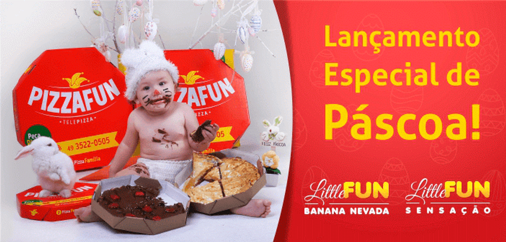 Pizzafun lança delicias de Páscoa