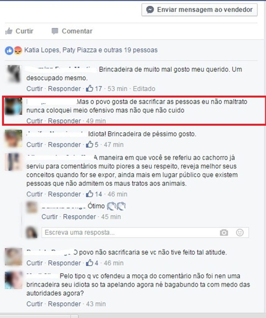 Anúncio de venda de cachorro causa polêmica na internet