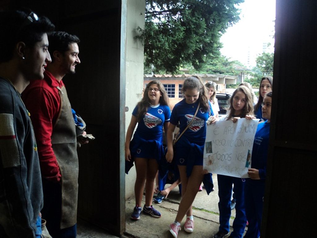 Alunos do Colégio Luterano Santíssima Trindade realizam ações de prevenção da dengue, chikungunya e zika