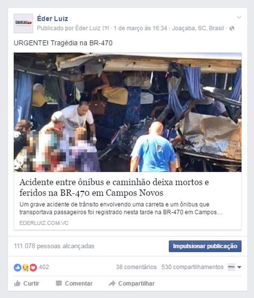 Página do Portal Éder Luiz no Facebook atinge 30 mil curtidas