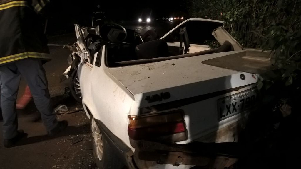 Acidente na SC-150 em Joaçaba deixa dois feridos