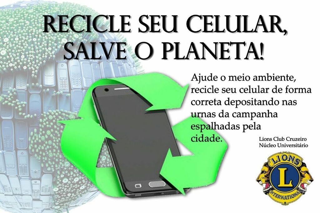 Campanha busca arrecadar celulares e carregadores usados para reciclagem