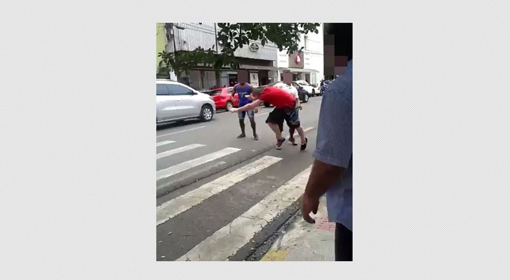 Cenas de selvageria são registradas no Centro de Joaçaba