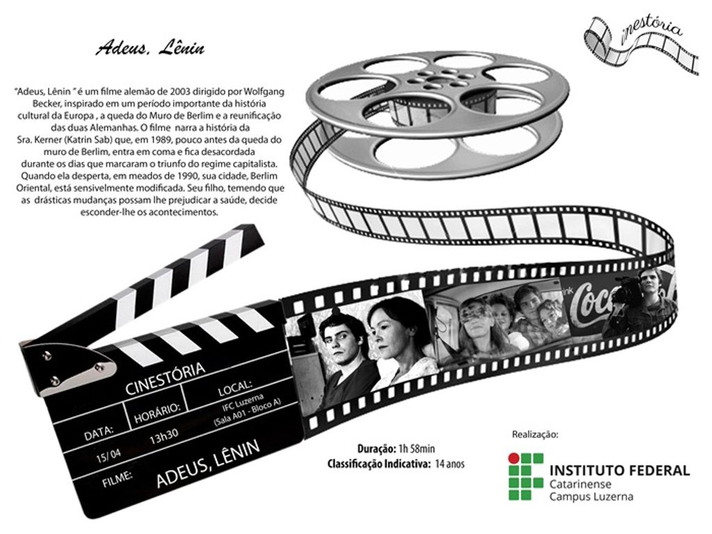 Projeto Cinestória retorna nesta sexta-feira ao IFC Luzerna