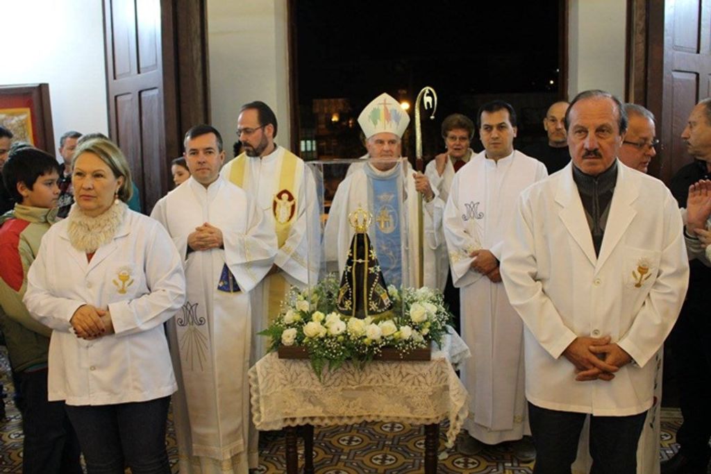 Imagem de Nossa Senhora Aparecida é recebida em Joaçaba