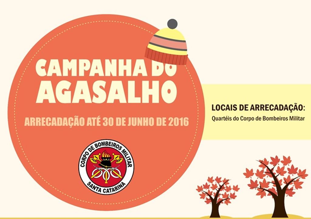 Corpo de Bombeiros está realizando Campanha do Agasalho