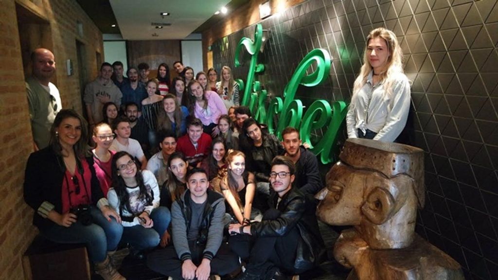 Estudantes de Publicidade e Propaganda participam da gravação do programa Altas Horas