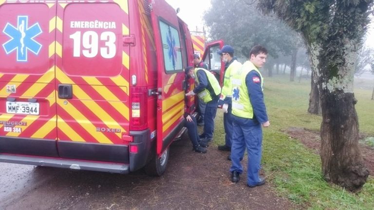 Motorista sobrevive sem ferimentos a grave acidente na BR-282 em Joaçaba