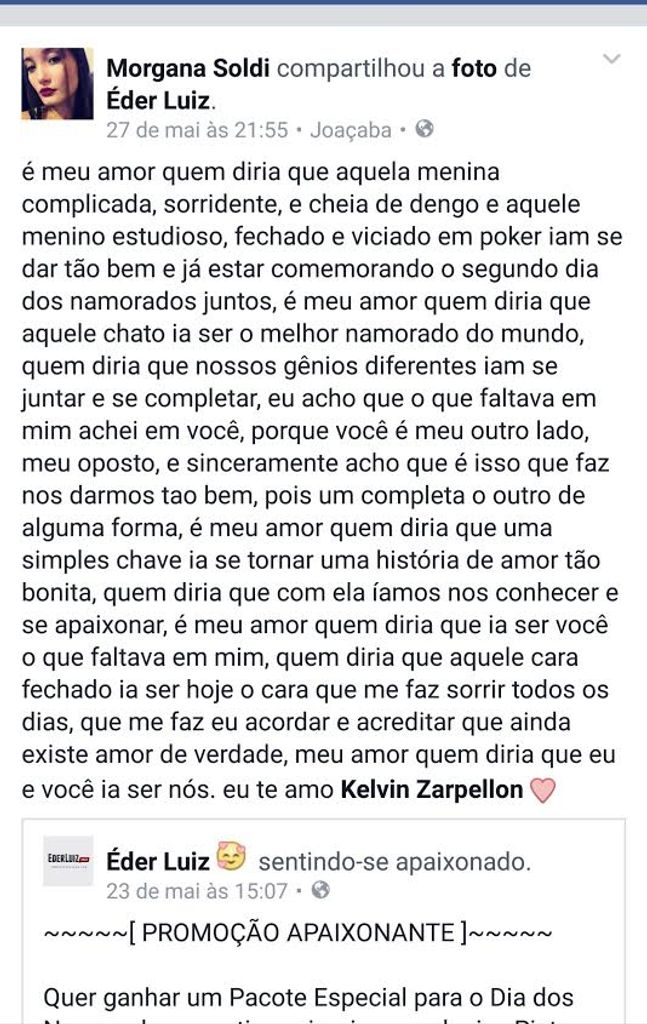 Confira a declaração apaixonada que levou um pacote de Dia dos Namorados no Águas Tirolesas