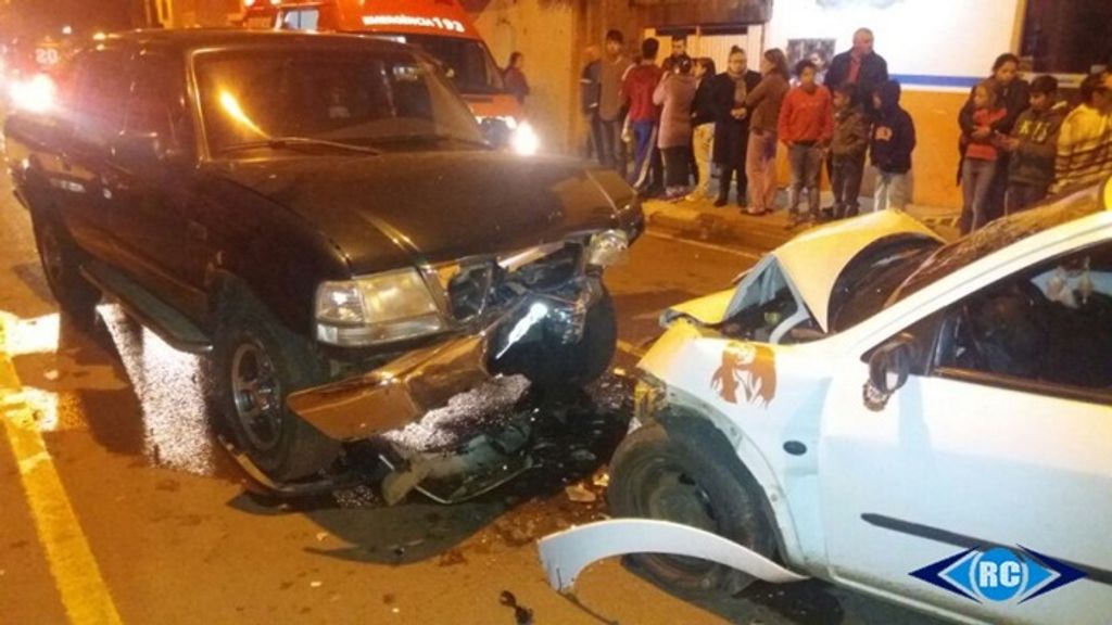 Quatro feridos em acidente em Capinzal