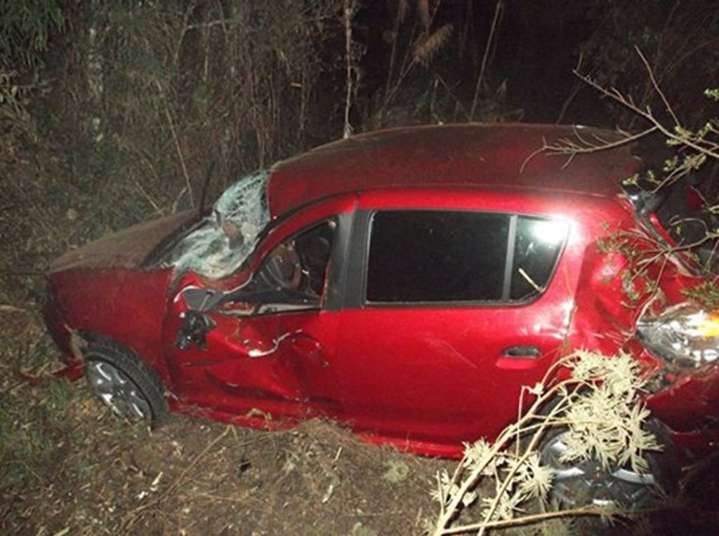 Acidente de trânsito na BR 282 envolve veículo com placas de Catanduvas