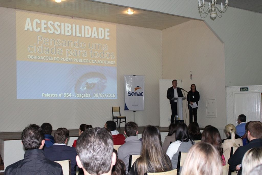 Palestra sobre acessibilidade foi realizada em Joaçaba