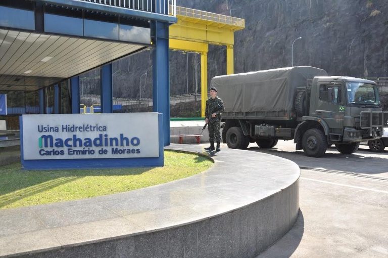 Exército realiza exercício de treinamento na Usina Hidrelétrica Machadinho