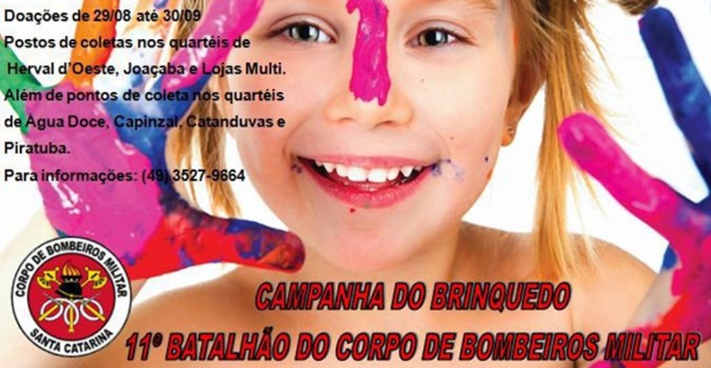 Corpo de Bombeiros realizará campanha para arrecadar brinquedos