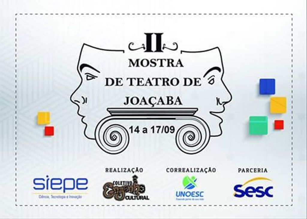 II Mostra de Teatro de Joaçaba inicia nesta quarta-feira, 14