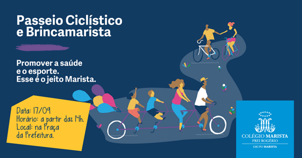 Colégio Marista Frei Rogério promove passeio ciclístico e dia de recreação