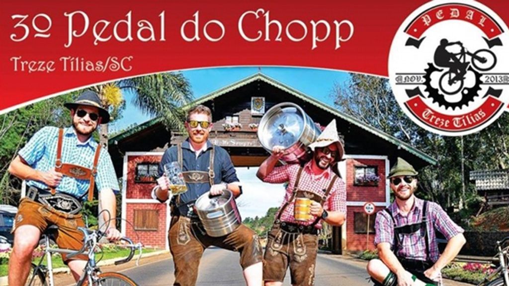 3º Pedal do Chopp Acontece Nesse Final de Semana