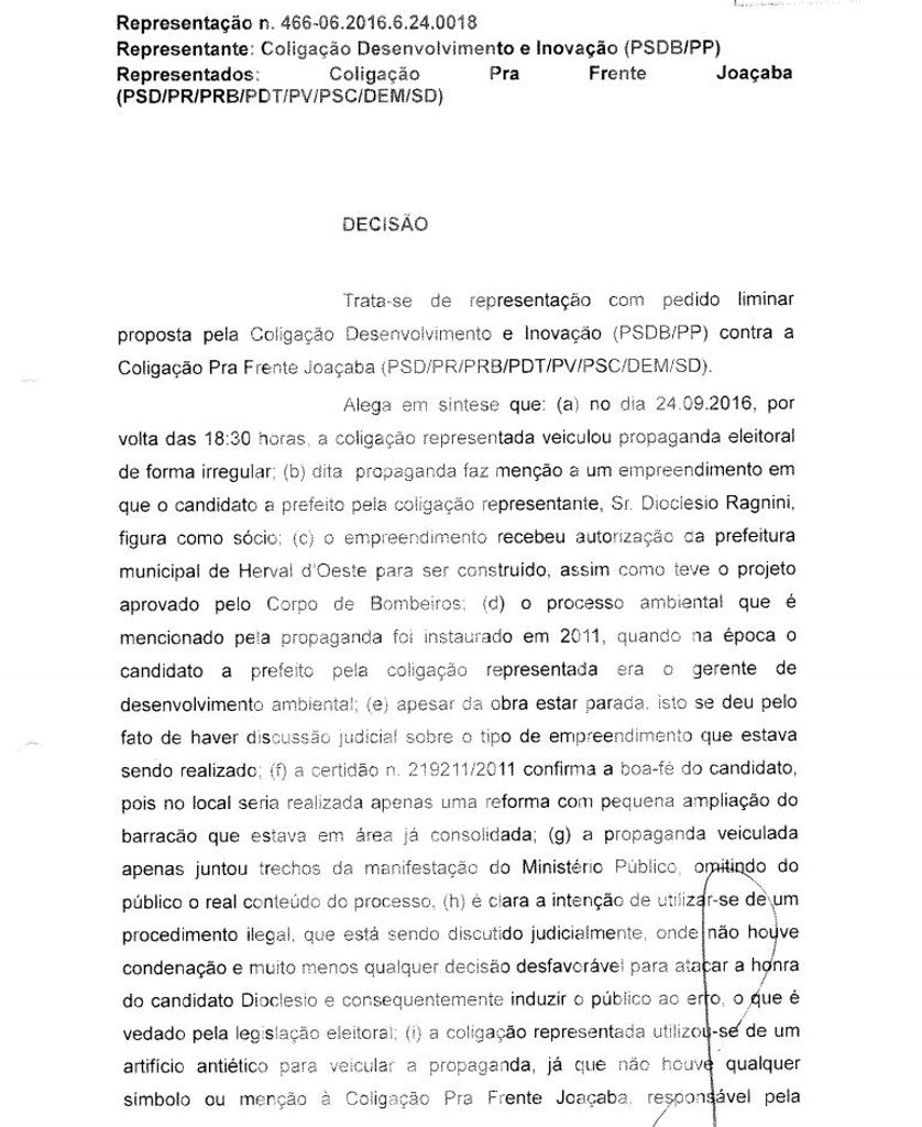 Justiça mantém no ar propaganda política que era contestada por coligação