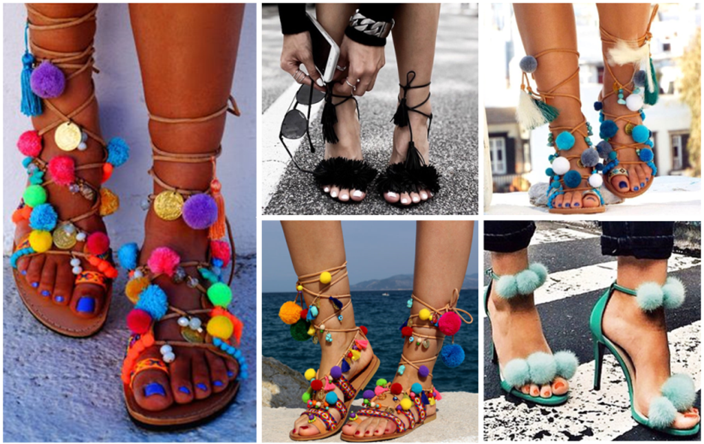 Moda e Estilo – Trend alert: Sandálias de pompom