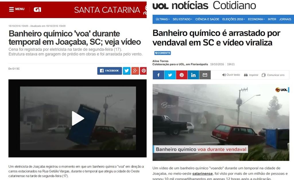 Maiores portais de notícia do Brasil dão destaque para vídeo que viralizou no Facebook do Portal Éder Luiz