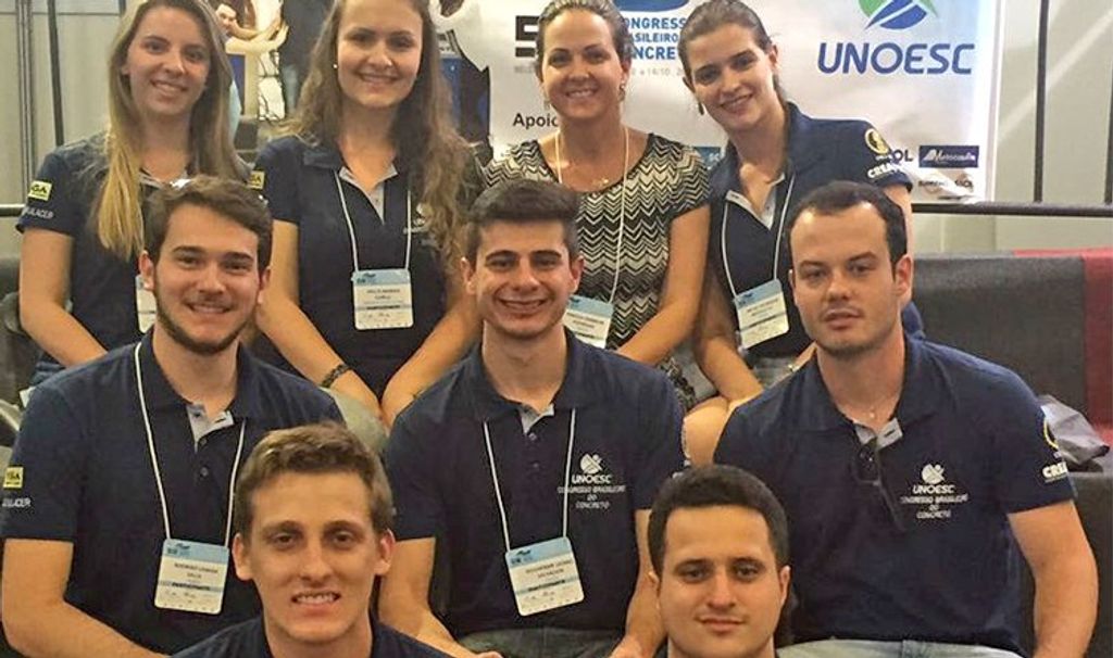Acadêmicos do curso de Engenharia Civil da Unoesc Joaçaba conquistam dois prêmios no  58º Congresso Brasileiro do Concreto