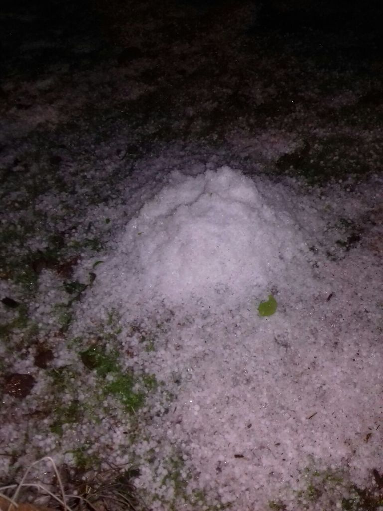 Granizo atinge comunidade no interior de Vargem Bonita