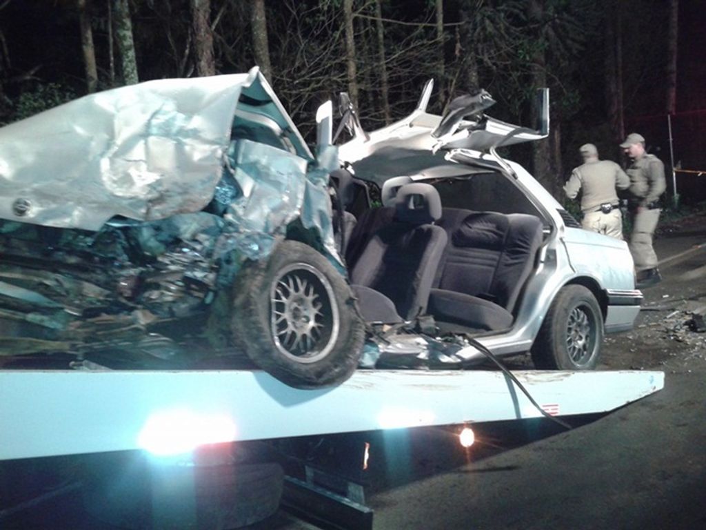 Grave acidente na SC 355, deixa nove pessoas com ferimentos