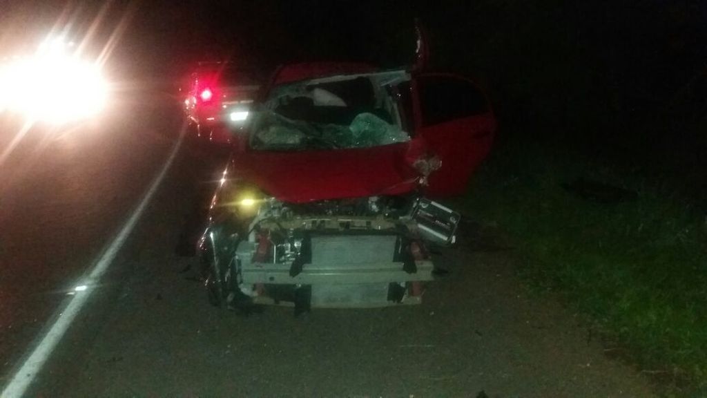 Acidente na BR-282 em Vargem Bonita mata motorista e fere três pessoas