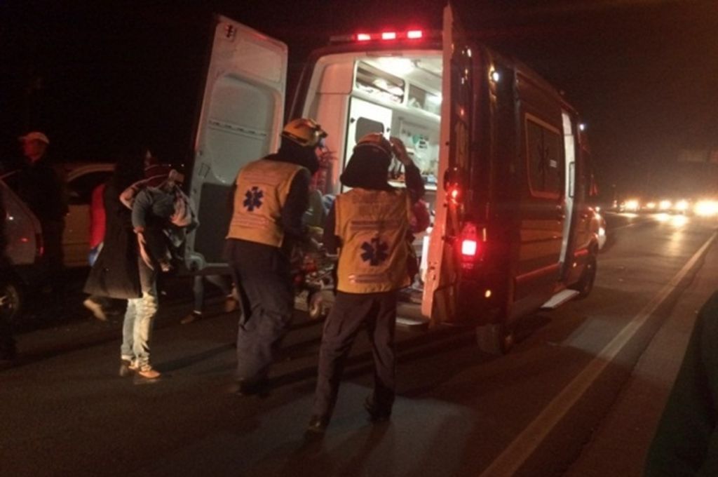 Quatro pessoas são atropeladas na SC 355