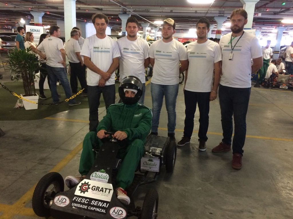 Senai de Joaçaba e Capinzal participam do 1º Senai Challenge Kart Elétrico